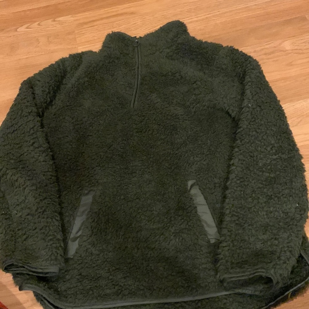Dark Green Long Sleeve Jacket